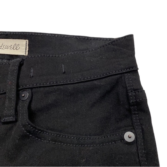 MADEWELL 9” High Rise Skinny Cotton Pants in Classic Black Size 28 - Picture 8 of 11